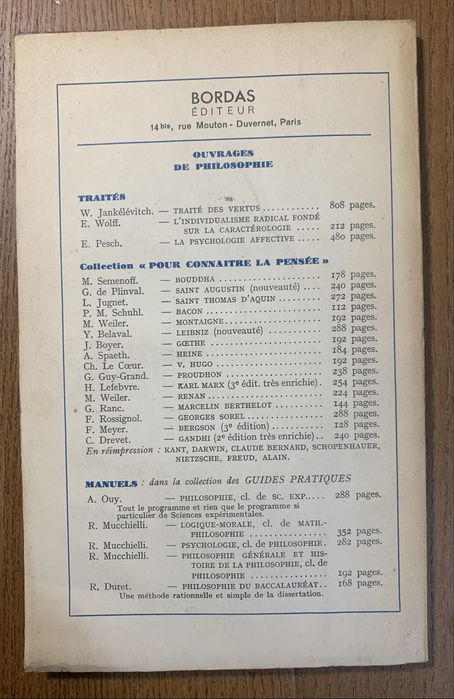 La Pensée de Bergson - Meyer, F.