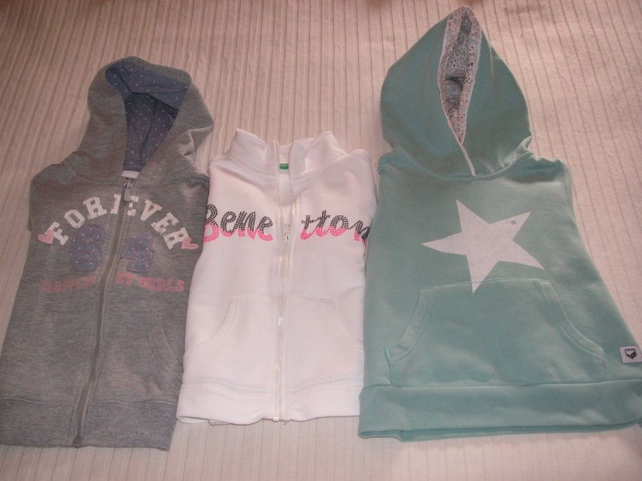 Sweat Algodão com Capuz Zippy, Bebau, sem Capuz Benetton T-4/5, 4 Anos