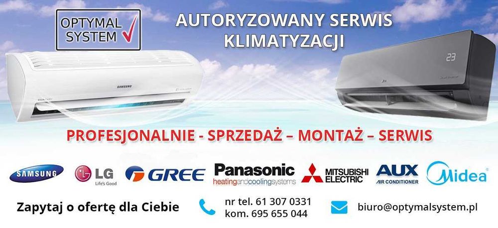 Montaż Klimatyzacji Klimatyzatora przegląd  i  serwis Poznan
