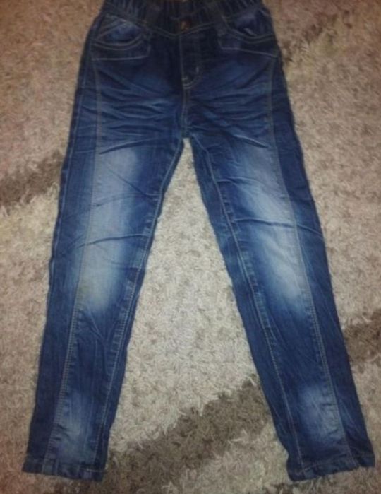 Джинси на флісі на дівчинку розмір 128