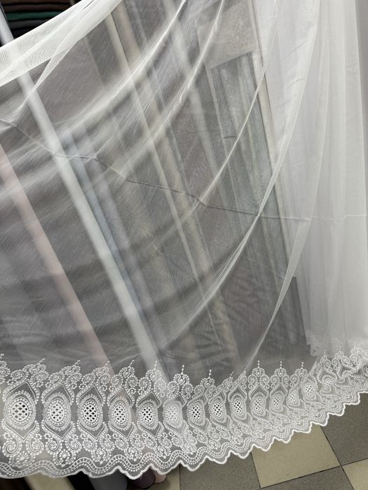 Тюлі тюль бамбук льон штори блекаут сітка фатин жакард