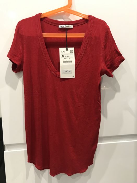 Zara, S, podkoszulka, bluza z krótkim rękawem