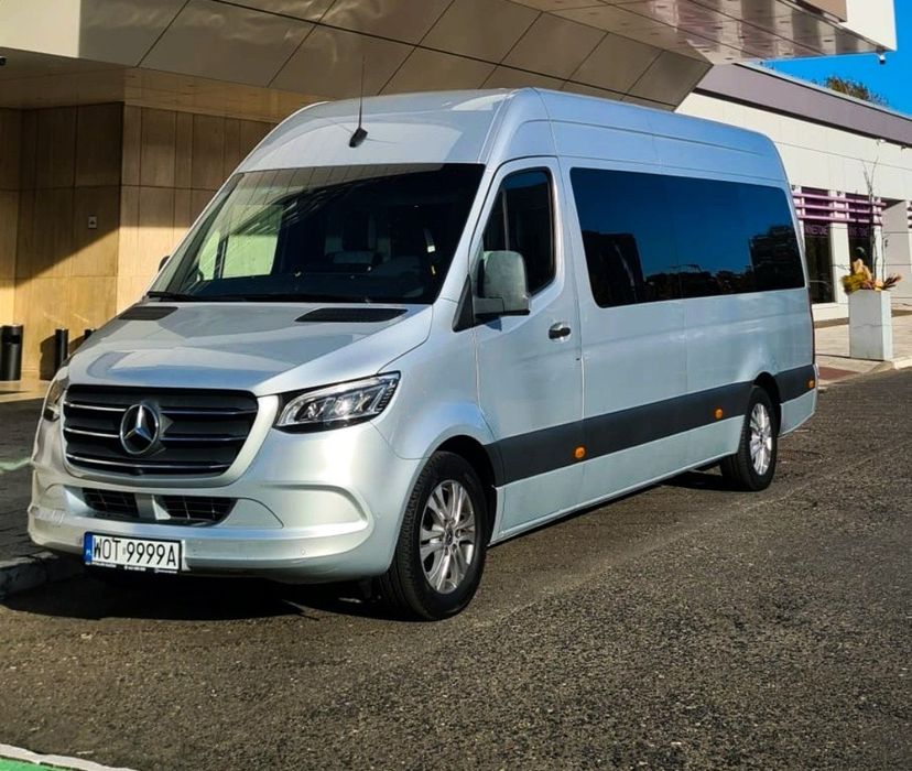 Mercedes sprinter VIP przewóz osób transfery LOTNISKO transport koncer