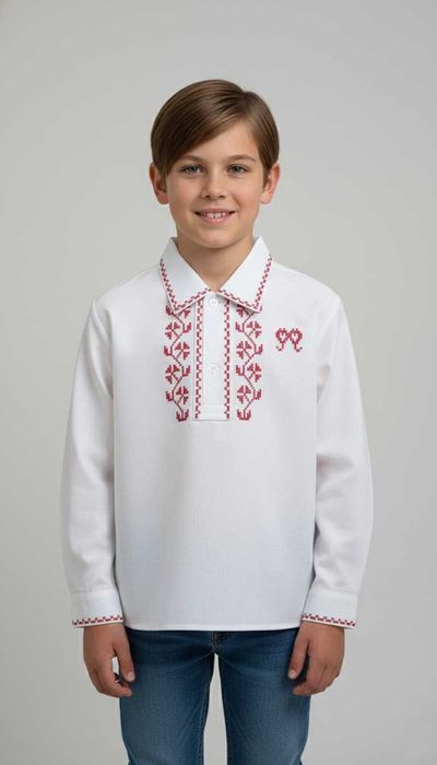 Camisa Bordada a Ponto Cruz - Criança