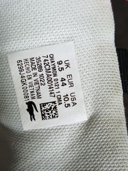 Buty Lacoste Chaymon rozmiar 44 skórzane skóra białe super męskie
