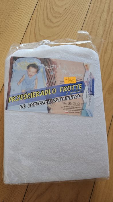 Prześcieradło z gumką frotte 70/140