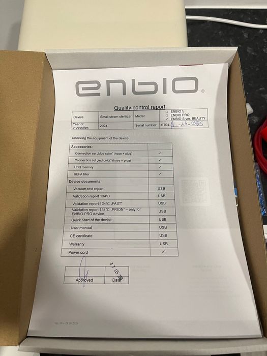 Autoclave Enbio Beauty + movél à medida+ Kit Filtro mágico