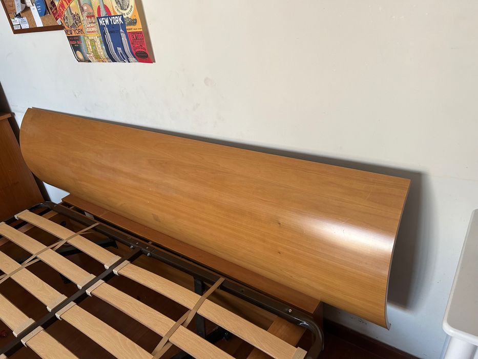 Cama ZAGO Feita a medida de Madeira com Colchão de Molas Ventilado