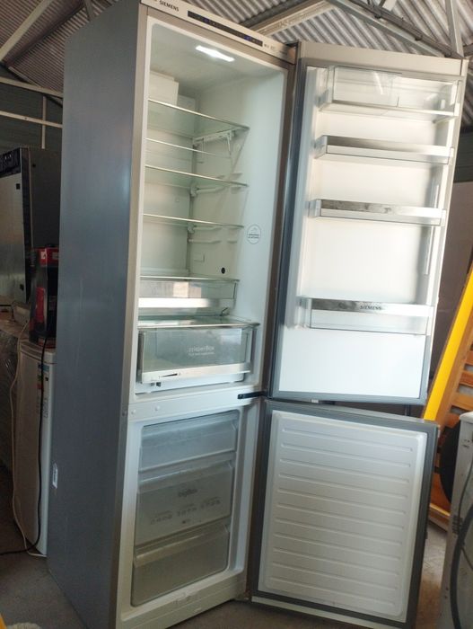 Lodówko zamrażarka Siemens 200 cm srebrna A+++