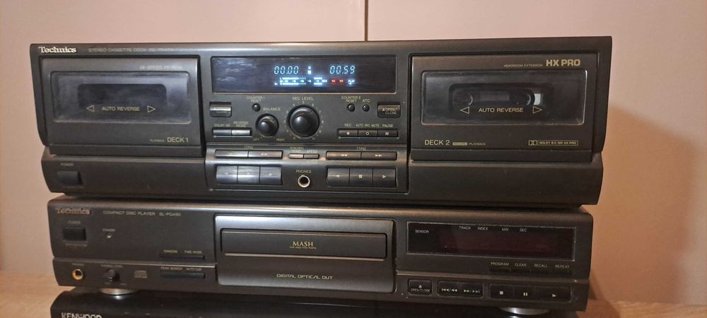 Technics SL-PG490 odtwarzacz cd i RS-TR474 odtwarzacz kaset