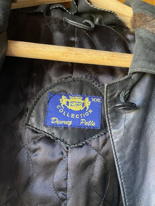 кожаное пальто, плащ