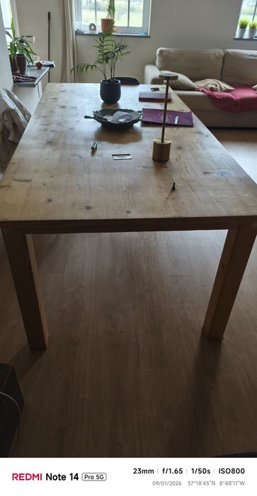 Mesa grande de madeira