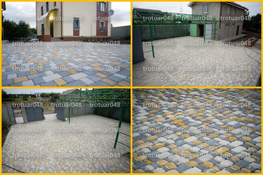 Тротуарная плитка цветная