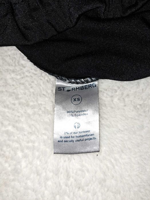 Dresy- legginsy XS czarne z odblaskami Stormberg