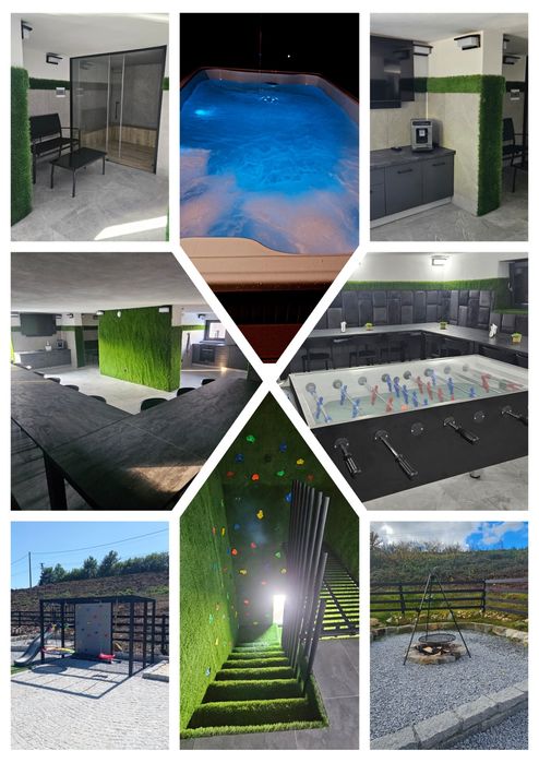 Domek basen jacuzzi sauna duży 12  16 18 20 i wiecej osób