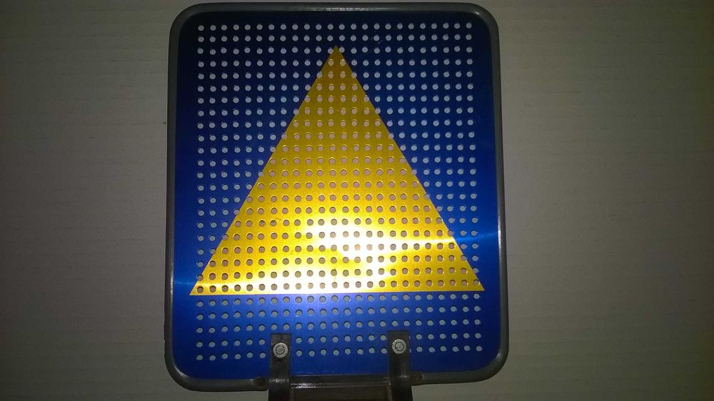 Macos Antiga Placa Sinalizadora de Reboque