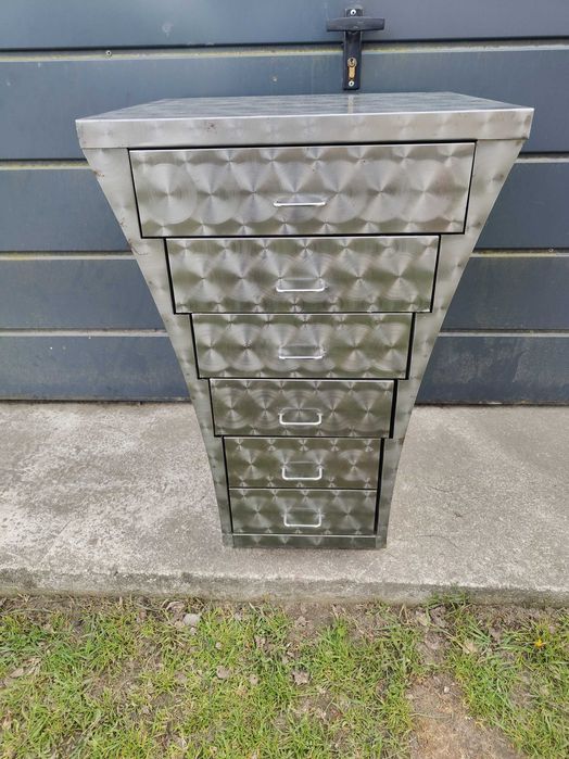 Szafka Metalowa Art Deco  6 szuflad