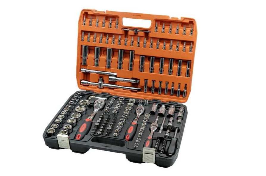 Zestaw 172 częściowy kluczy nasadowych 1/4" 3/8" 1/2"