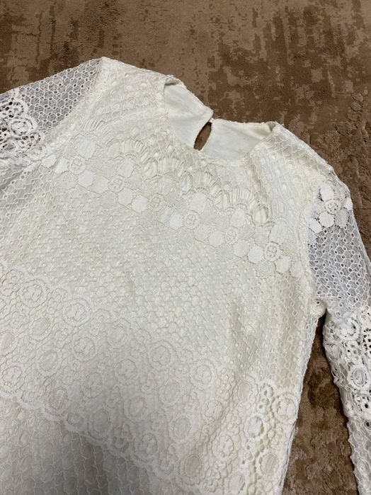 Дитяча біла мереживна сукня