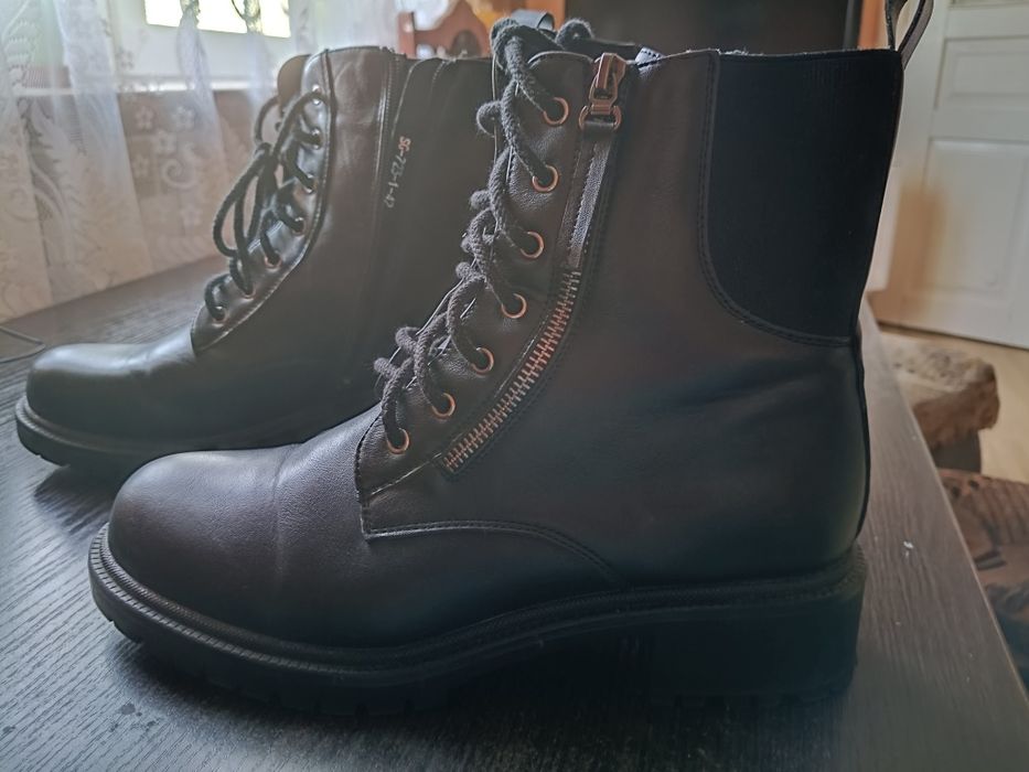 Buty damskie botki ocieplane workery rozmiar 42