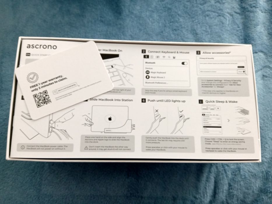 Ascrono Pionowy koncentrator stacji dokującej | kompatybilny z Apple