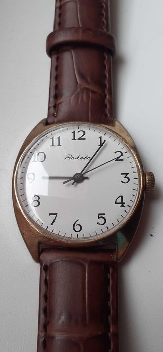 Zegarek Rakieta 17 Jewels pozłacany  VINTAGE.