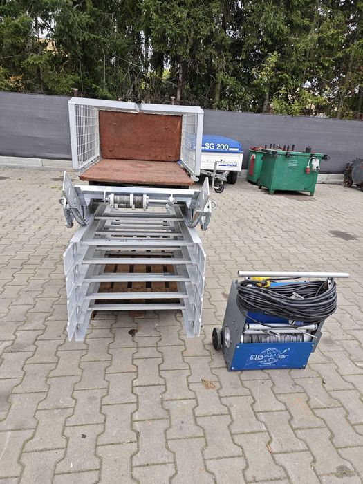 Winda drabina dekarska Bocker TopLift 250kg 12m Wciągarka 18 Geda