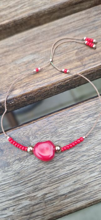 Bransoletka naturalny czerwony koral  Christmas  gift