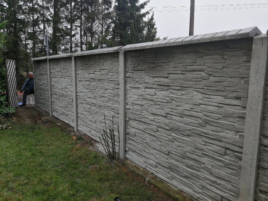 Ogrodzenia betonowe MOBET Panele siatkowe, Podmurówka , Słupki