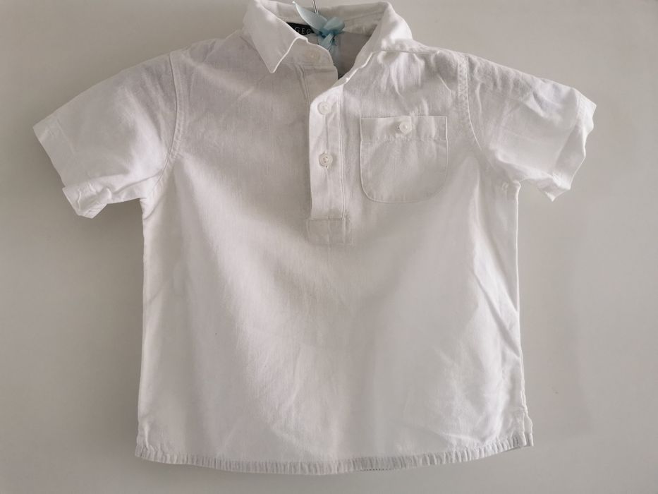 Biała lniana koszula George - rozm. 92