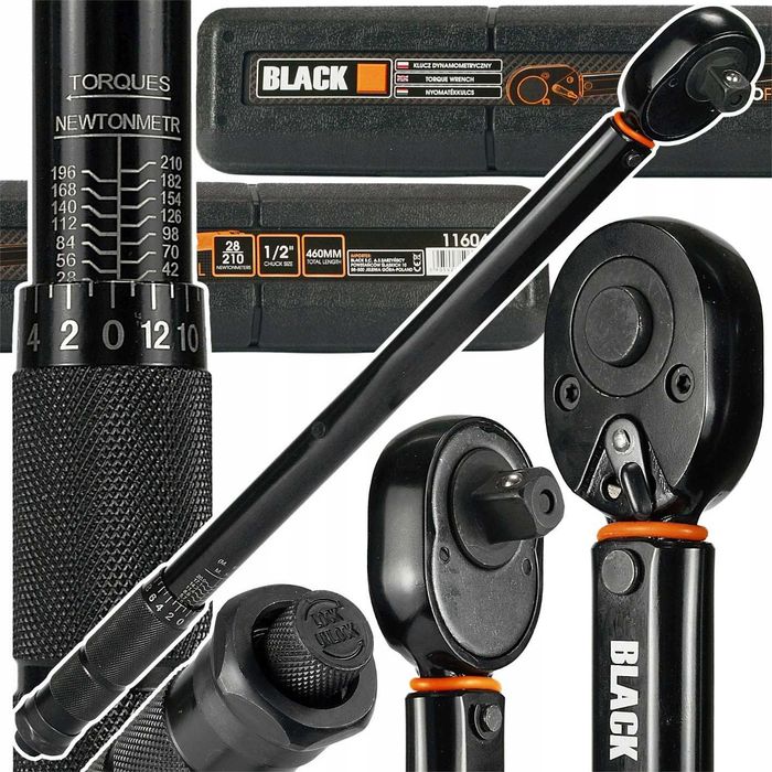 Klucz dynamometryczny   1/2" 28-210Nm  460mm