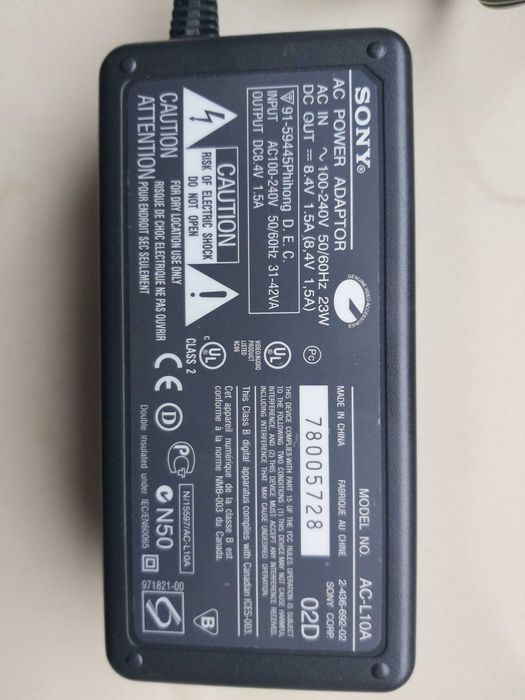 Adapter AC-L10A Zasilacz ORYGINAŁ SONY