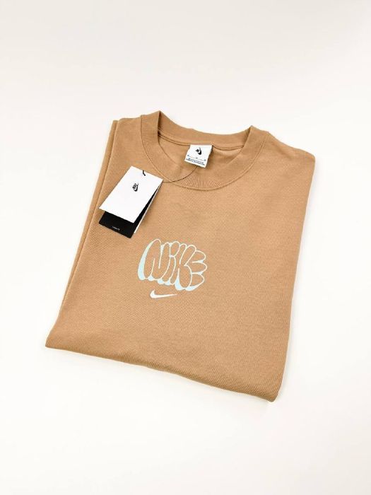 Акція! Футболка Nike Solo Swooth (бежева) (M, L) Нова з бірками!