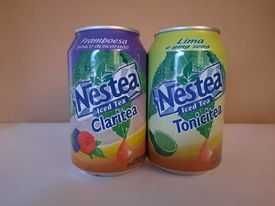 Lote de 80 latas de bebidas diversas - Nestea, Brodies, Segafredo, entre outras