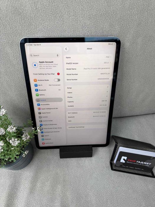 Apple iPad Pro 11" M2 (2022) 256Gb Wi-Fi / АКБ 92% / Магазин / Гарантія від магазину