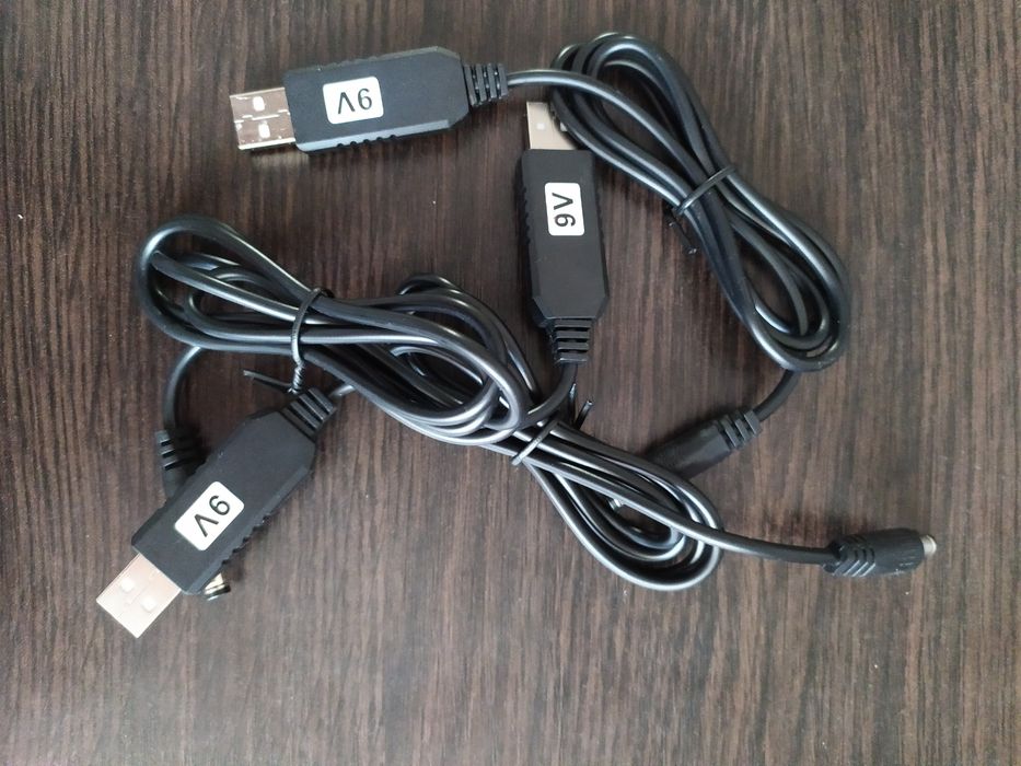 Кабель USB 5в 9в 12вт роутер wi-fi без освещения
