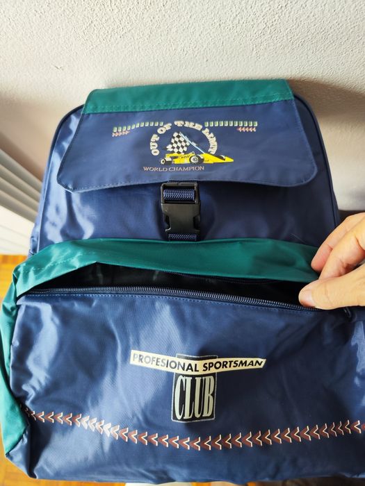 Mochila Escolar Azul e Verde da Professional Sportsman