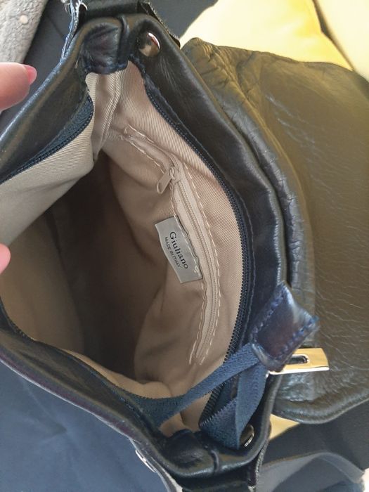 Oryginalna skórzana torba listonoszka Giuliano włoska skóra naturalna