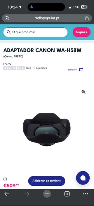 Adaptador Canon WA-H58W