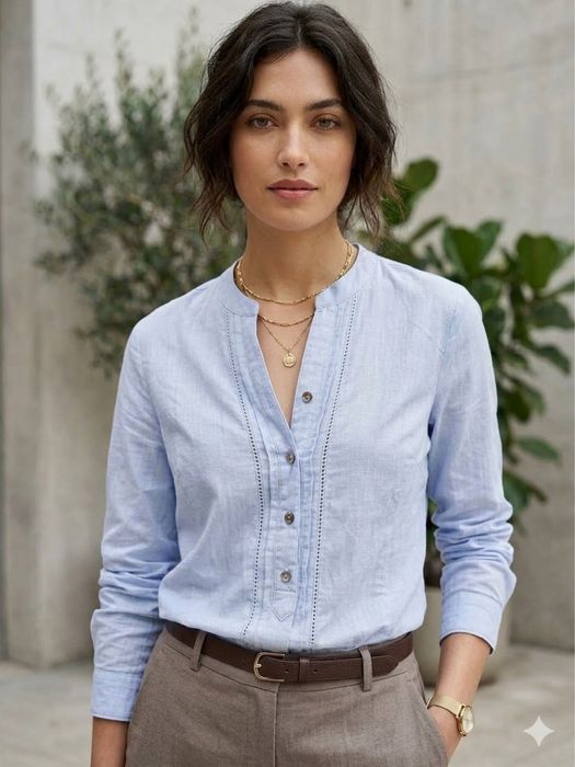 Сорочка жіноча блакитна M&S