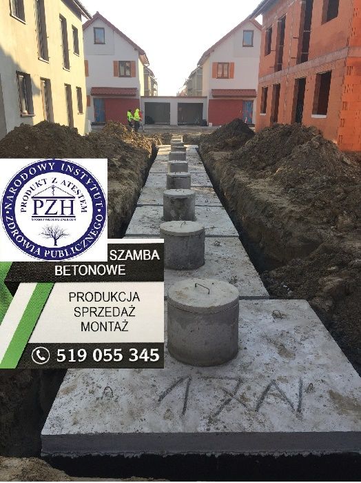 Szamba 12, szambo betonowe 10m3, zbiorniki betonowe na deszczówkę4,5,6