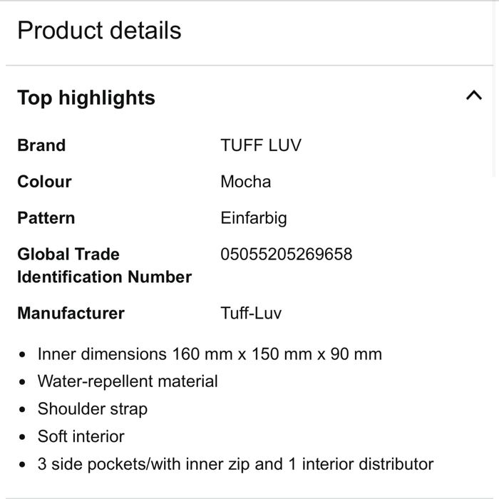 Сумка для фотокамери TUFF LUV