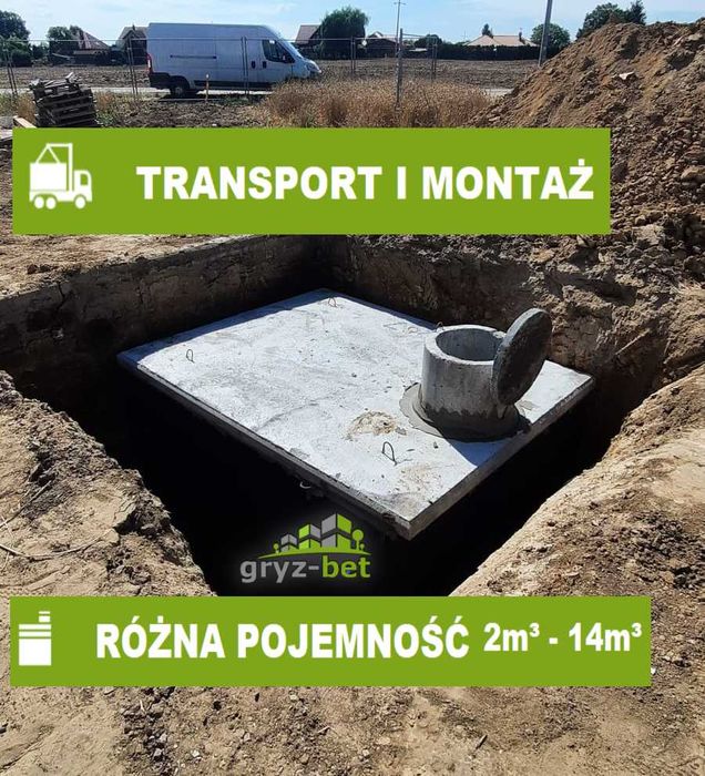 SZAMBA betonowe 10m3 szambo 12m3 zbiornik na deszczówkę 4m3 BIERUŃ