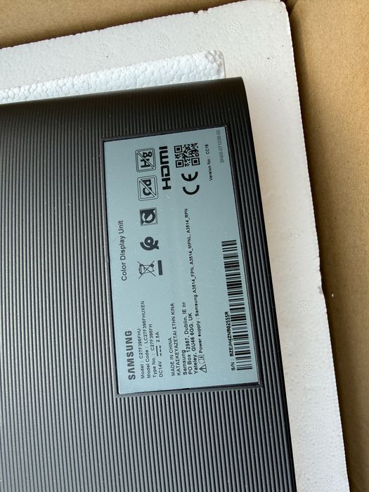 Monitor Samsung C27F396FHU 27” Curved Full HD HDMI VA