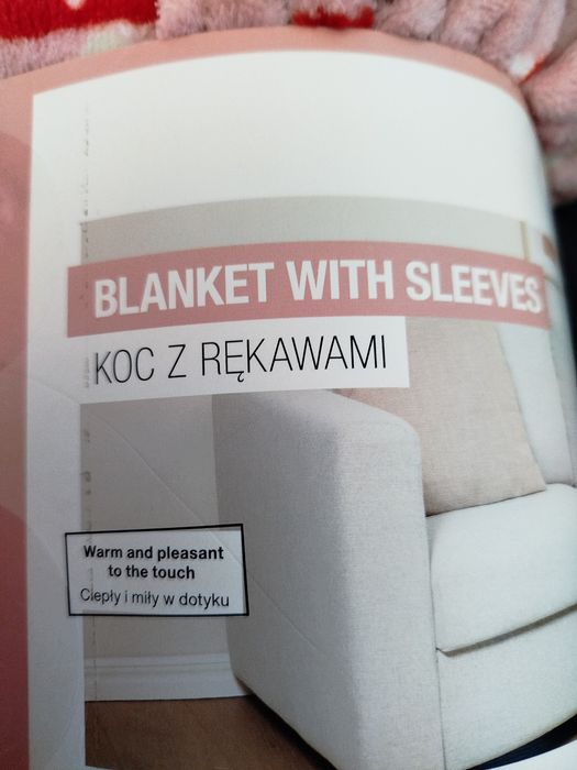 Koc z rękawami 150/180cm