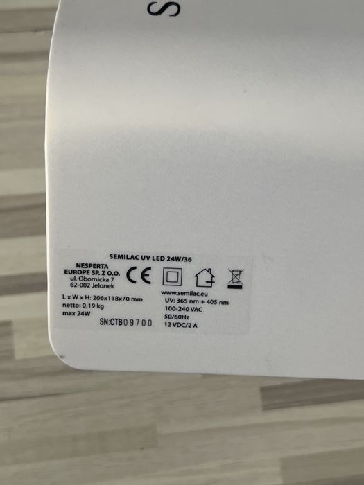 Lampa semilac 24W/36