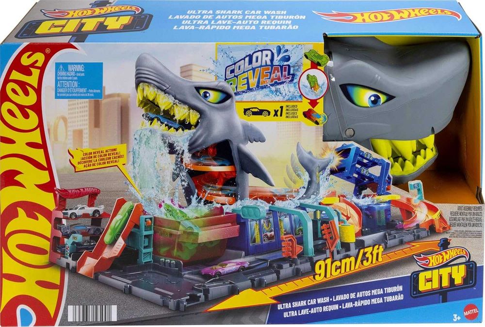 H&O SHARKUN フィギュア ОРИГИНАЛ Хот Вилс Автомойка Супер акула Hot Wheels Ultra Shark