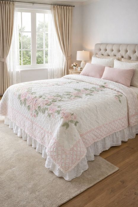 Вишите Покривало двоспальне евро ковдра