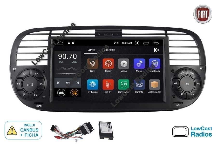 (NOVO) Rádio 2DIN • FIAT 500 (Desde 2007 a 2015) • ABARTH • Android
