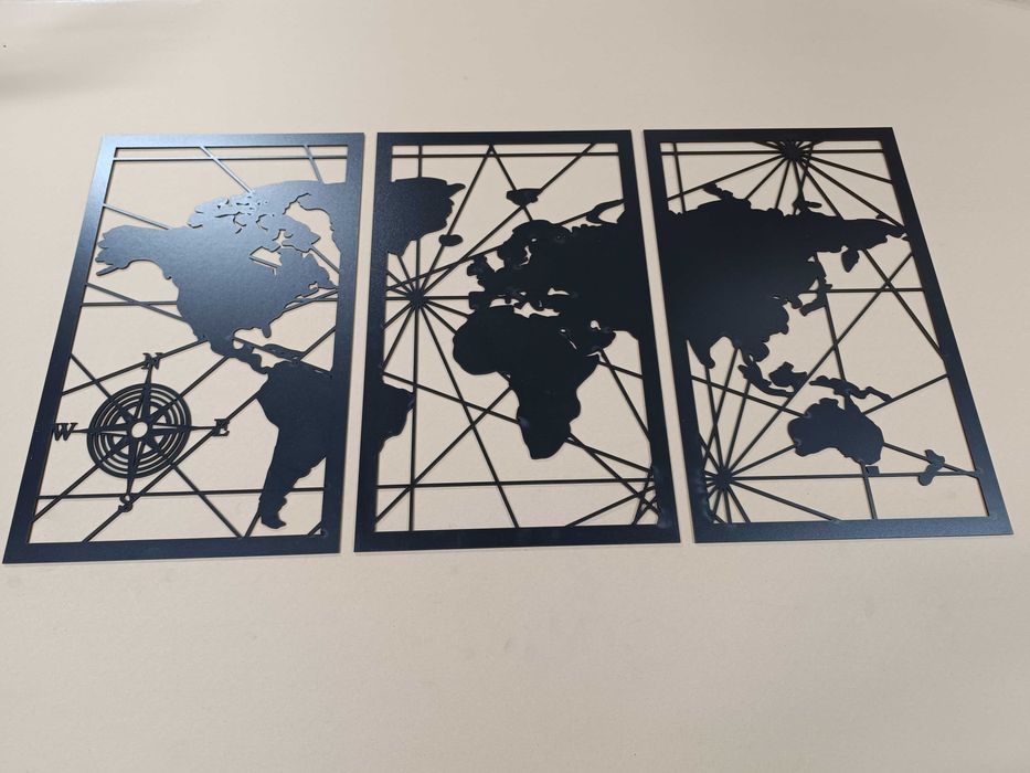 Dekoracja ścienna 3d, obraz, - Mapa Świata – K0053- Producent - Kalisz ...